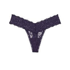 Sequin posey lace thong panty m M-Imbracaminte-