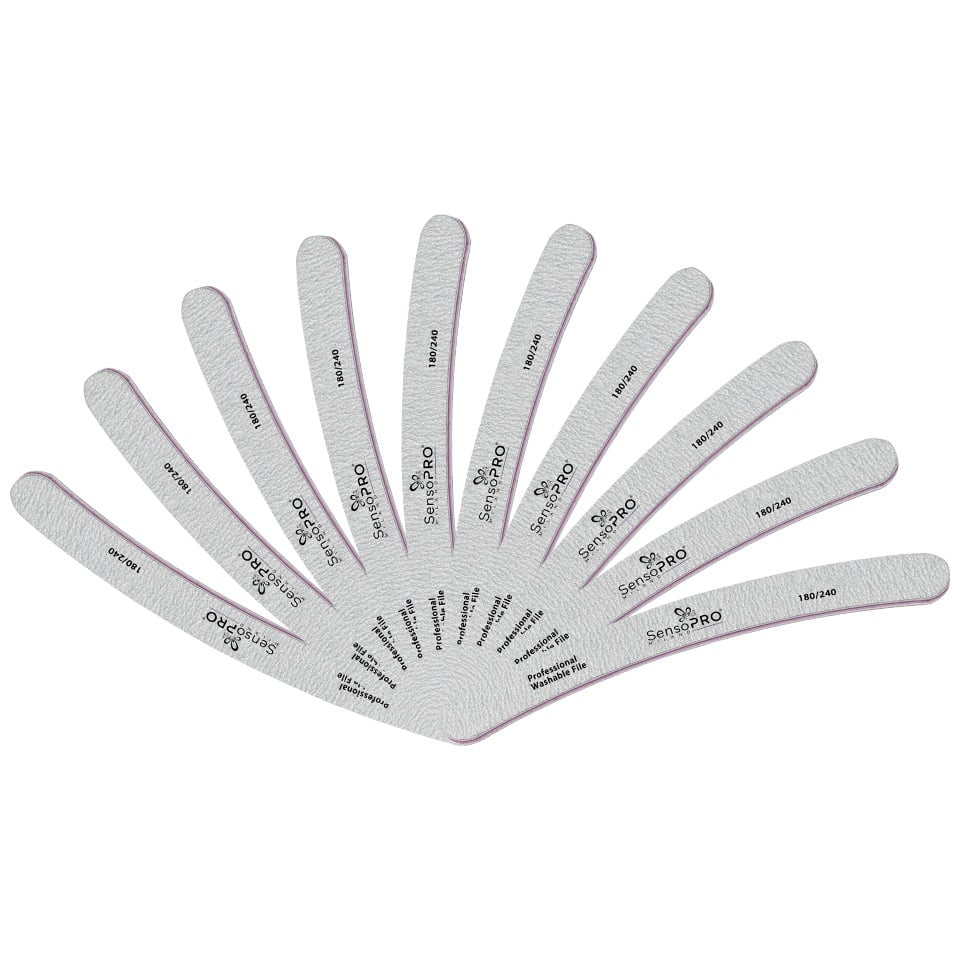 Set 10 pile unghii Banana granulatia 180/240 - SensoPRO Milano-Accesorii Unghii > Pile Unghii / Buffer