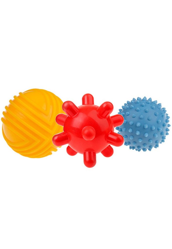 Set 3 mingi senzoriale -  Plastic - Multicolor-FEMEI/GENTI SI ACCESORII/Palarii