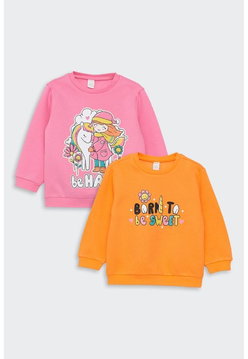 Set de bluza de trening cu imprimeu - 2 piese-FETE/IMBRACAMINTE/Bluze-IMBRACAMINTE/Bluze