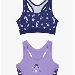 Set de bustiere cu model - 2 piese-FETE/IMBRACAMINTE/Lenjerie intima-IMBRACAMINTE/Lenjerie intima