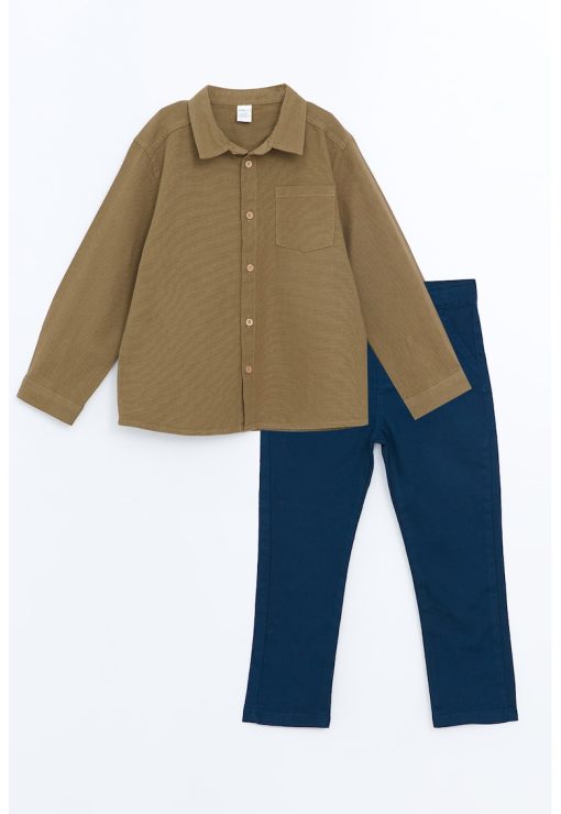 Set de camasa si pantaloni - 2 piese-BAIETI/IMBRACAMINTE/Seturi de imbracaminte-IMBRACAMINTE/Seturi de imbracaminte