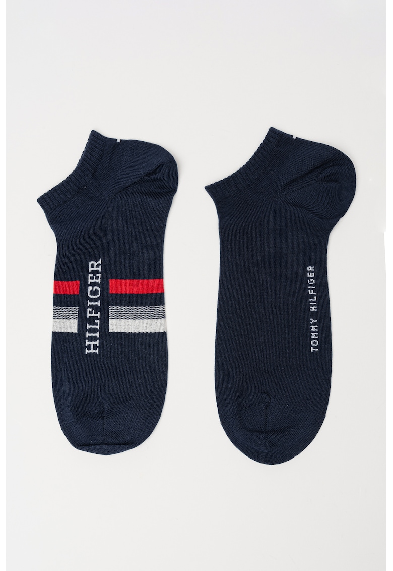 Set de sosete pana la glezna cu imprimeu logo - 2 perechi-BARBATI/IMBRACAMINTE/Dresuri si sosete-IMBRACAMINTE/Dresuri si sosete