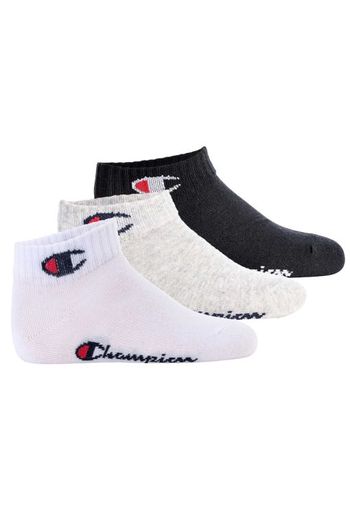 Set de sosete scurte cu imprimeu logo - 3 perechi-FETE/IMBRACAMINTE/Lenjerie intima-IMBRACAMINTE/Lenjerie intima