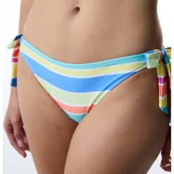 Slip cu snururi laterale si model in dungi-FEMEI/IMBRACAMINTE/Costume de baie-IMBRACAMINTE/Costume de baie