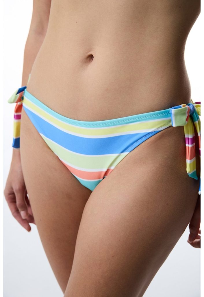 Slip cu snururi laterale si model in dungi-FEMEI/IMBRACAMINTE/Costume de baie-IMBRACAMINTE/Costume de baie