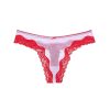 Tease mesh lace-trim high-leg thong panty m M-Imbracaminte-