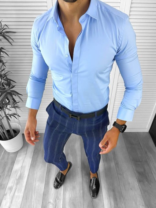 Tinuta barbati smart casual Pantaloni + Camasa  12661-Tinute barbati smart casual > Tinute barbati smart casual din 2 piese
