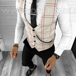 Tinuta barbati smart casual Pantaloni +Vesta 8078-Tinute barbati smart casual > Tinute barbati smart casual din 2 piese