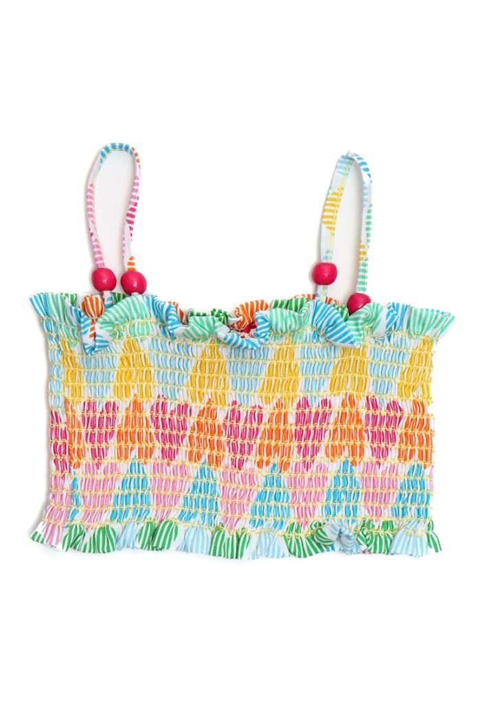 Top crop cu imprimeu cu inimi-FETE/IMBRACAMINTE/Tricouri si maiouri-IMBRACAMINTE/Tricouri si maiouri