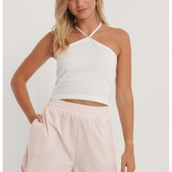 Top crop halter de bumbac-FEMEI/IMBRACAMINTE/Bluze-IMBRACAMINTE/Bluze