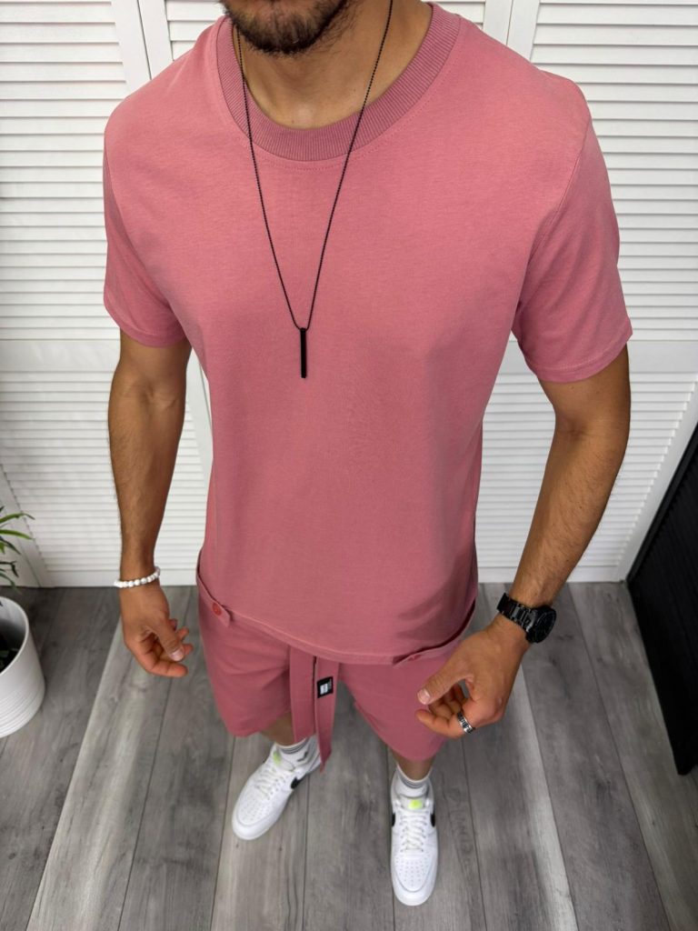 Trening barbati cream pantaloni + tricou 13296 D2-2.1-Trening