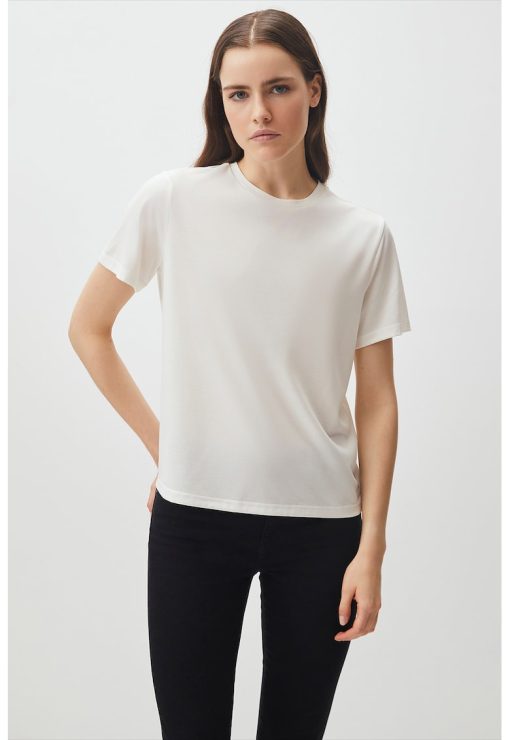 Tricou cu decolteu la baza gatului Tiziano-FEMEI/IMBRACAMINTE/Tricouri si maiouri-IMBRACAMINTE/Tricouri si maiouri