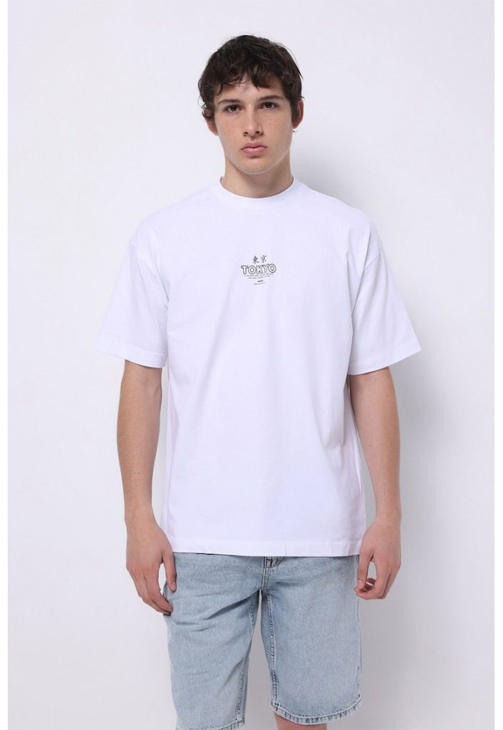 Tricou cu detaliu text-BARBATI/IMBRACAMINTE/Tricouri si maiouri-IMBRACAMINTE/Tricouri si maiouri