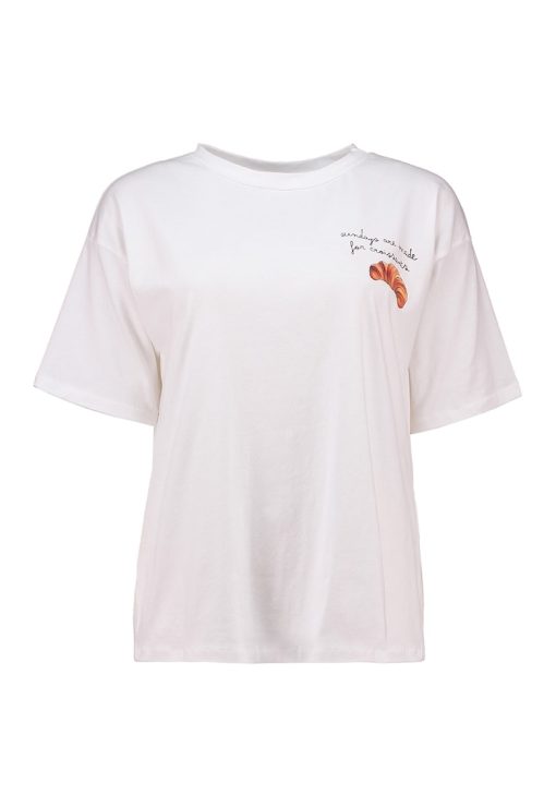 Tricou cu imprimeu grafic-FEMEI/IMBRACAMINTE/Tricouri si maiouri-IMBRACAMINTE/Tricouri si maiouri