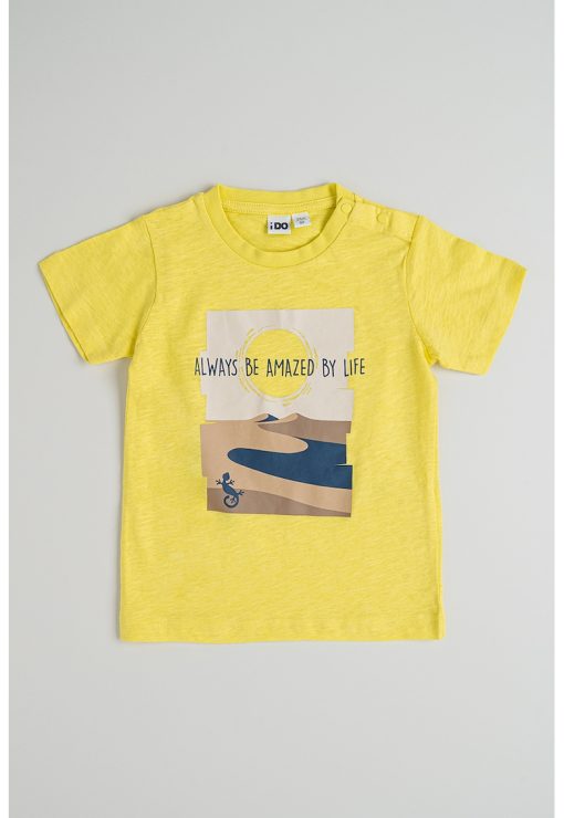 Tricou cu imprimeu grafic si text-BAIETI/IMBRACAMINTE/Tricouri si maiouri-IMBRACAMINTE/Tricouri si maiouri