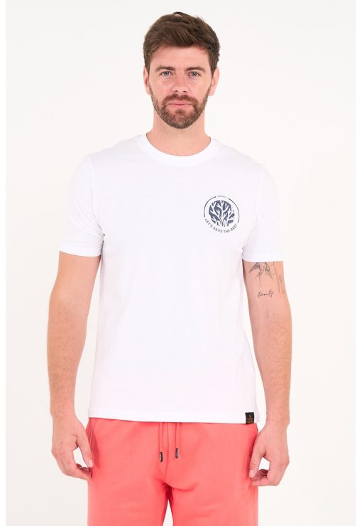 Tricou cu imprimeu logo pe partea din spate-BARBATI/IMBRACAMINTE/Tricouri si maiouri-IMBRACAMINTE/Tricouri si maiouri