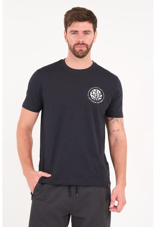 Tricou cu imprimeu logo pe partea din spate-BARBATI/IMBRACAMINTE/Tricouri si maiouri-IMBRACAMINTE/Tricouri si maiouri