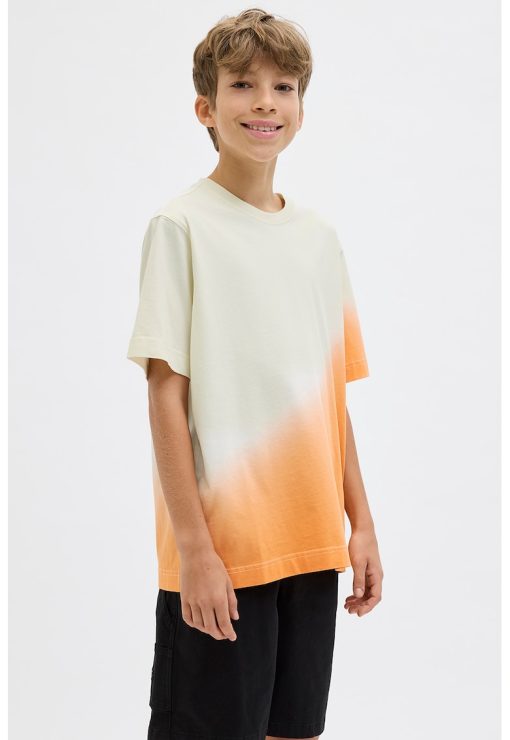 Tricou cu imprimeu text pe partea din spate-BAIETI/IMBRACAMINTE/Tricouri si maiouri-IMBRACAMINTE/Tricouri si maiouri