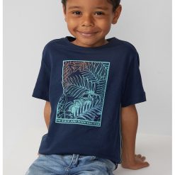 Tricou cu imprimeu tropical-BAIETI/IMBRACAMINTE/Tricouri si maiouri-IMBRACAMINTE/Tricouri si maiouri