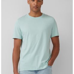 Tricou cu model uni si decolteu la baza gatului-BARBATI/IMBRACAMINTE/Tricouri si maiouri-IMBRACAMINTE/Tricouri si maiouri