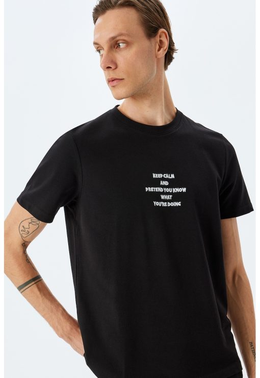 Tricou cu text-BARBATI/IMBRACAMINTE/Tricouri si maiouri-IMBRACAMINTE/Tricouri si maiouri