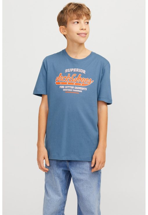 Tricou de bumbac organic cu decolteu la baza gatului-BAIETI/IMBRACAMINTE/Tricouri si maiouri-IMBRACAMINTE/Tricouri si maiouri
