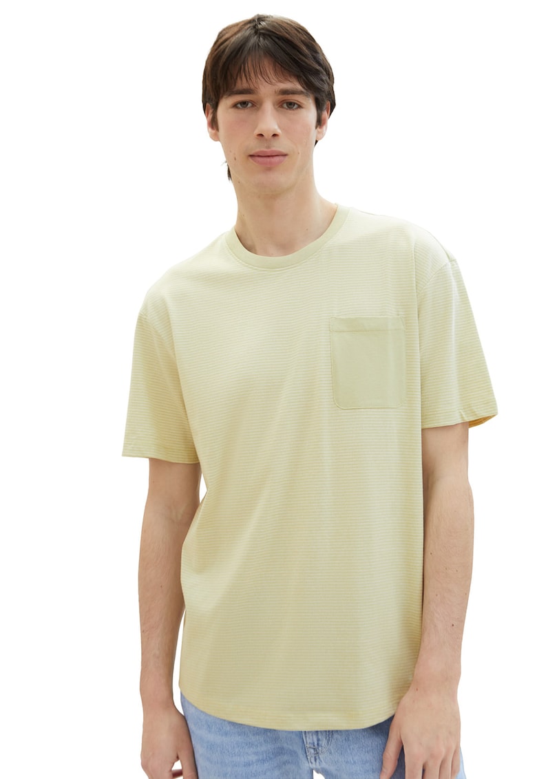 Tricou din amestec de bumbac cu buzunar pe piept-BARBATI/IMBRACAMINTE/Tricouri si maiouri-IMBRACAMINTE/Tricouri si maiouri