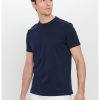 Tricou din bumbac cu decolteu la baza gatului-BARBATI/IMBRACAMINTE/Tricouri si maiouri-IMBRACAMINTE/Tricouri si maiouri