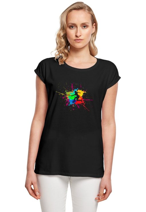 Tricou din bumbac cu decolteu rotund - Negru --FEMEI/IMBRACAMINTE/Tricouri si maiouri-IMBRACAMINTE/Tricouri si maiouri