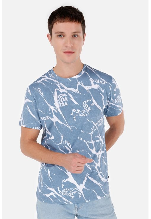Tricou din bumbac cu imprimeu-BARBATI/IMBRACAMINTE/Tricouri si maiouri-IMBRACAMINTE/Tricouri si maiouri