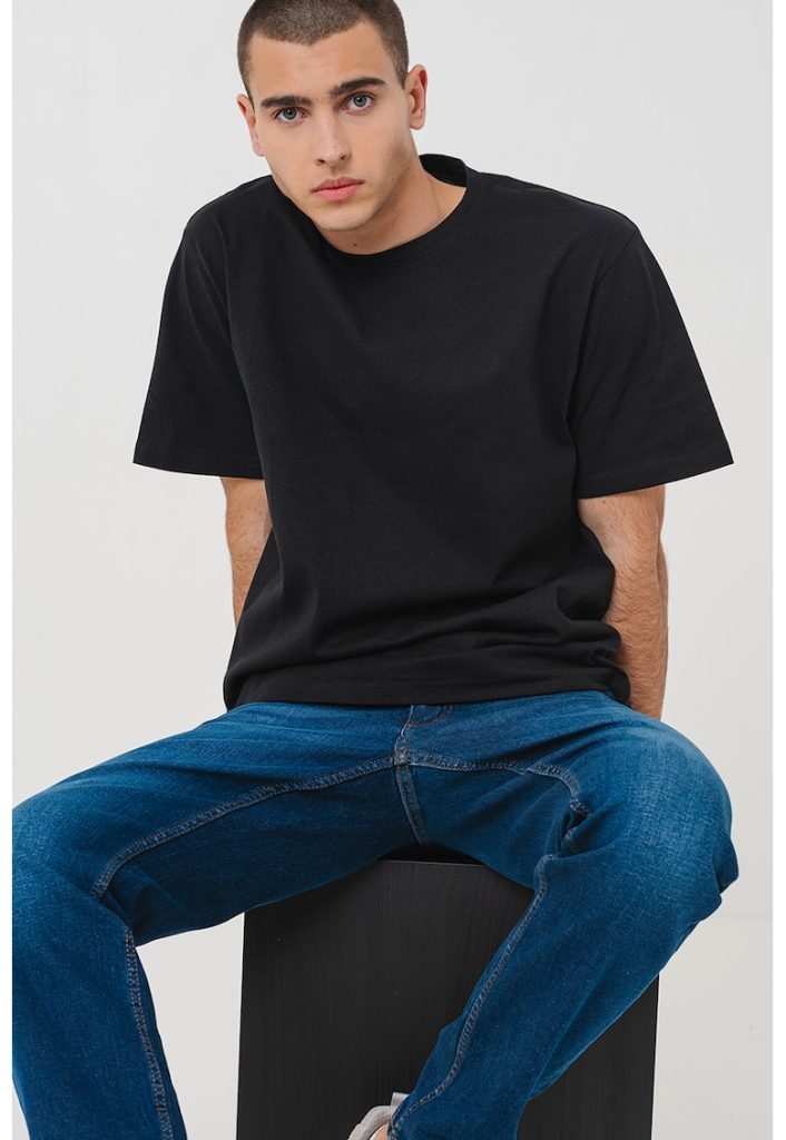 Tricou din bumbac cu imprimeu grafic-BARBATI/IMBRACAMINTE/Tricouri si maiouri-IMBRACAMINTE/Tricouri si maiouri