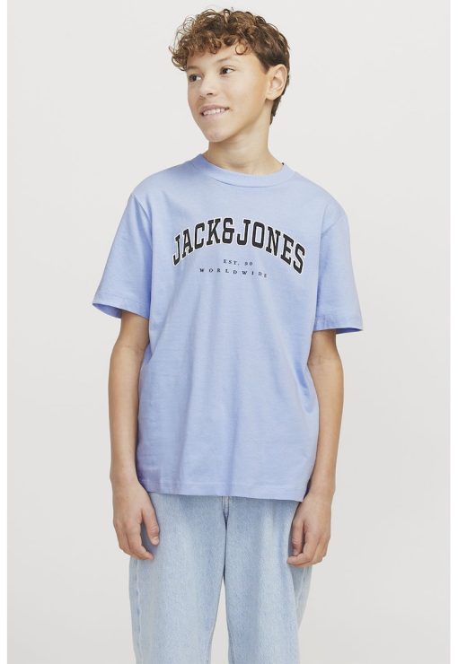 Tricou lejer cu imprimeu logo-BAIETI/IMBRACAMINTE/Tricouri si maiouri-IMBRACAMINTE/Tricouri si maiouri