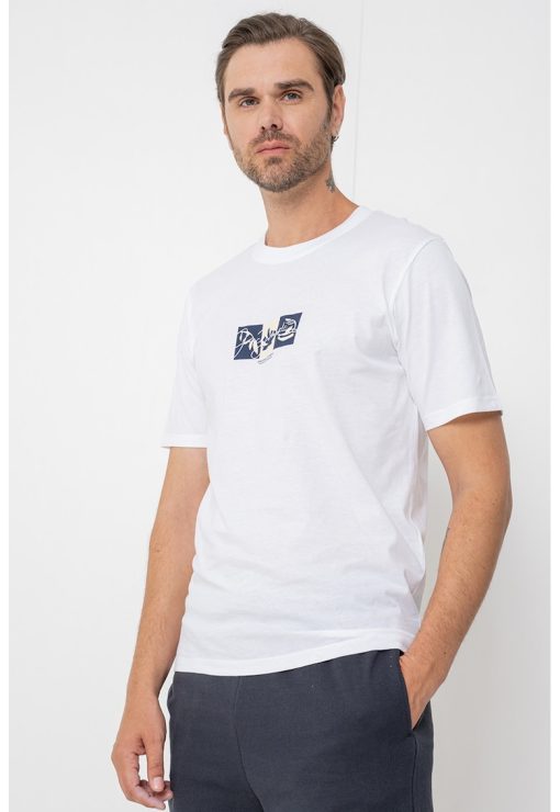 Tricou regular fit cu imprimeu discret-BARBATI/IMBRACAMINTE/Tricouri si maiouri-IMBRACAMINTE/Tricouri si maiouri