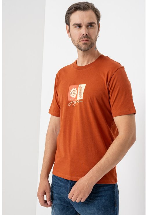 Tricou regular fit cu imprimeu discret-BARBATI/IMBRACAMINTE/Tricouri si maiouri-IMBRACAMINTE/Tricouri si maiouri