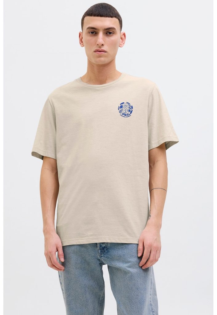 Tricou regular fit cu imprimeu text-BARBATI/IMBRACAMINTE/Tricouri si maiouri-IMBRACAMINTE/Tricouri si maiouri