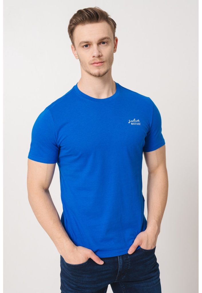 Tricou slim fit cu logo-BARBATI/IMBRACAMINTE/Tricouri si maiouri-IMBRACAMINTE/Tricouri si maiouri