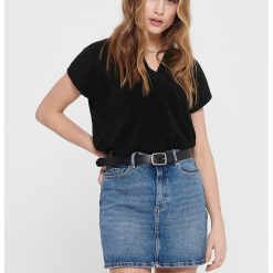 Tricou striat cu decolteu in V Esmarilla-FEMEI/IMBRACAMINTE/Tricouri si maiouri-IMBRACAMINTE/Tricouri si maiouri