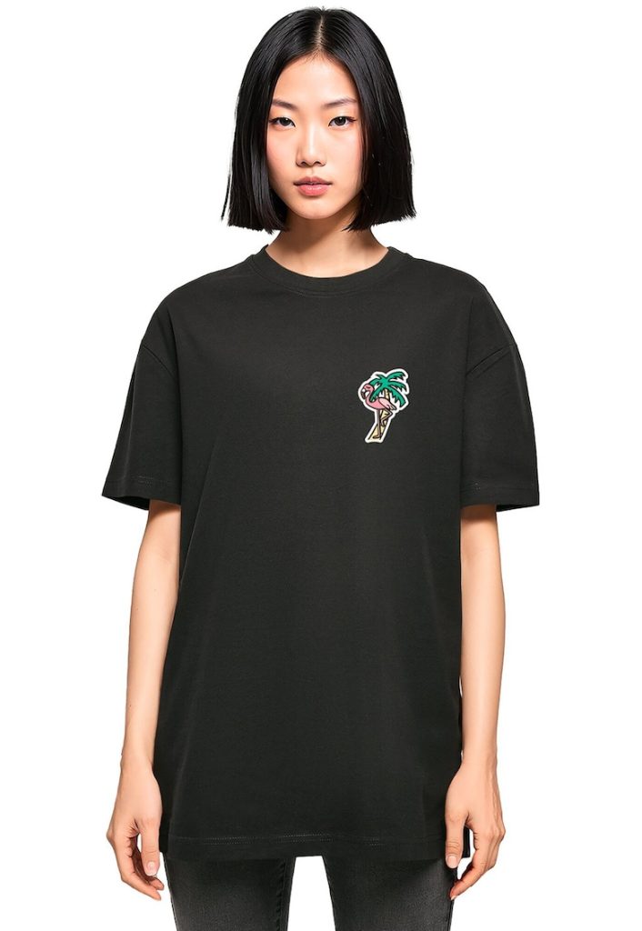 Tricou supradimensionat cu imprimeu grafic-FEMEI/IMBRACAMINTE/Tricouri si maiouri-IMBRACAMINTE/Tricouri si maiouri