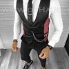 Vesta barbati eleganta slim fit neagra B8071 O5-3.1-Veste > Veste barbati elegante