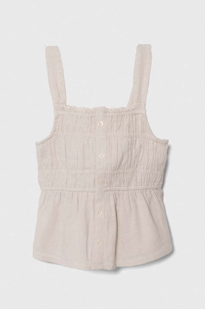 Abercrombie & Fitch top copii culoarea bej