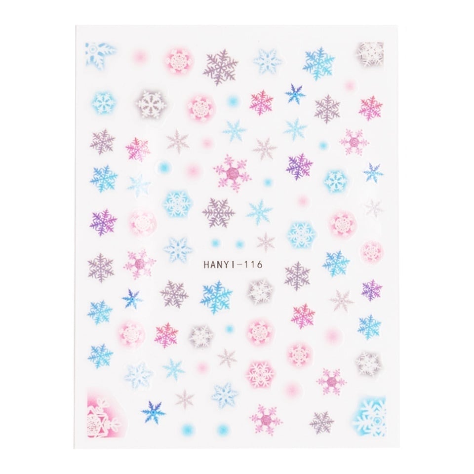 Abtibild Unghii SensoPRO Milano Cheerful Snowflakes 1