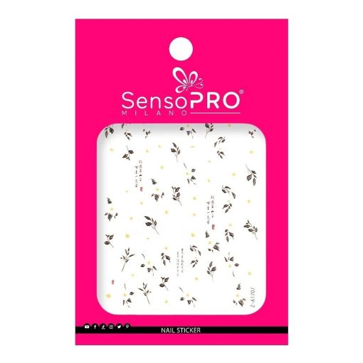Abtibild Unghii SensoPRO Milano - Flower Symphony-Nail Art > Abtibilduri Unghii/ Stickere