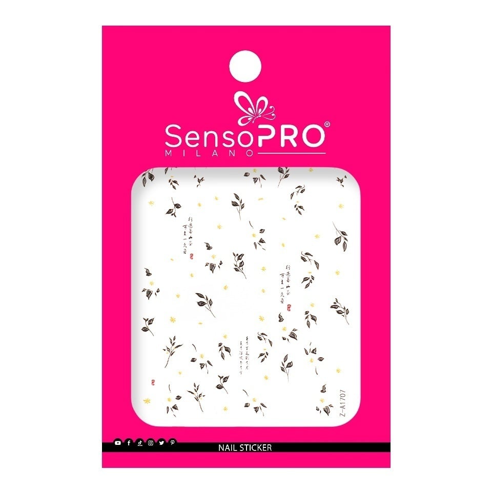 Abtibild Unghii SensoPRO Milano - Flower Symphony-Nail Art > Abtibilduri Unghii/ Stickere
