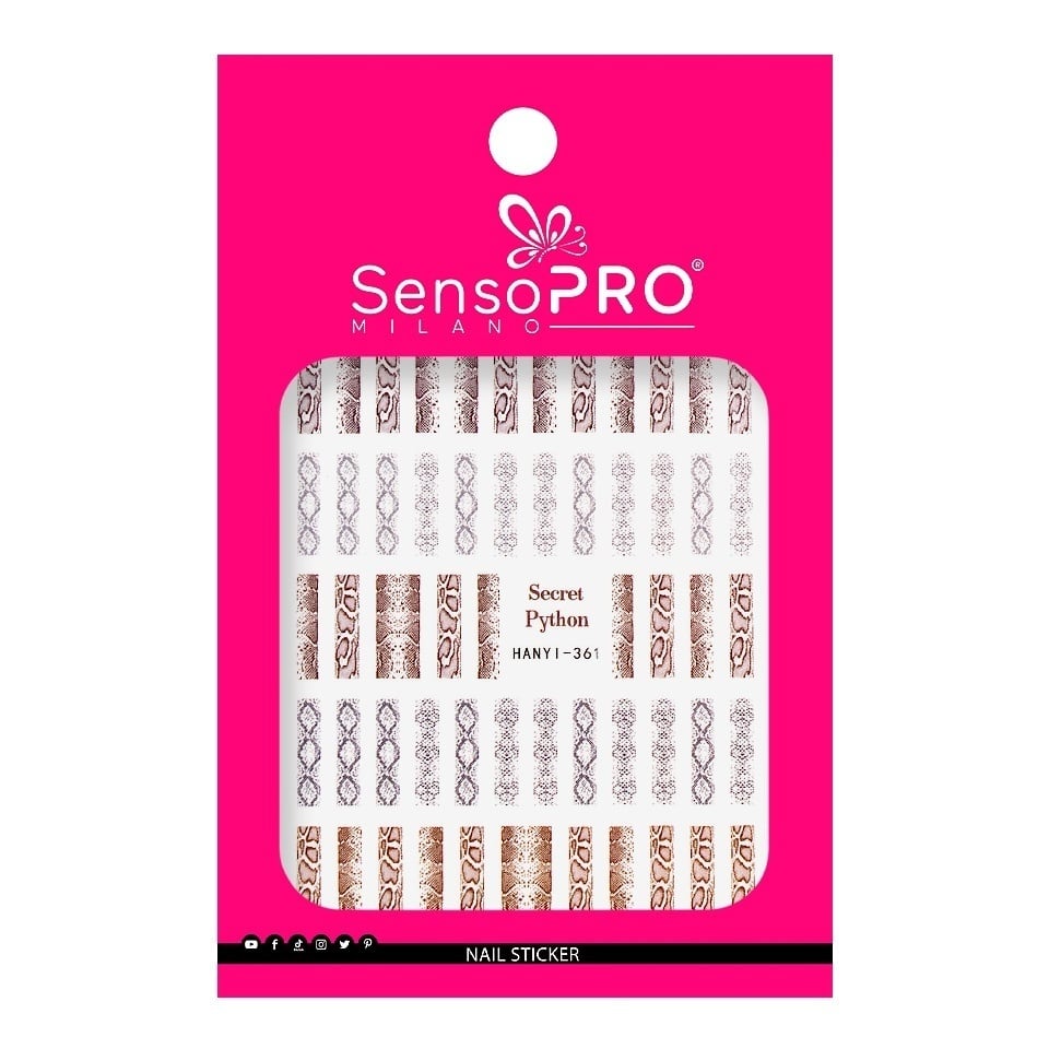 Abtibild Unghii SensoPRO Milano - Gilded Scales-Nail Art > Abtibilduri Unghii/ Stickere