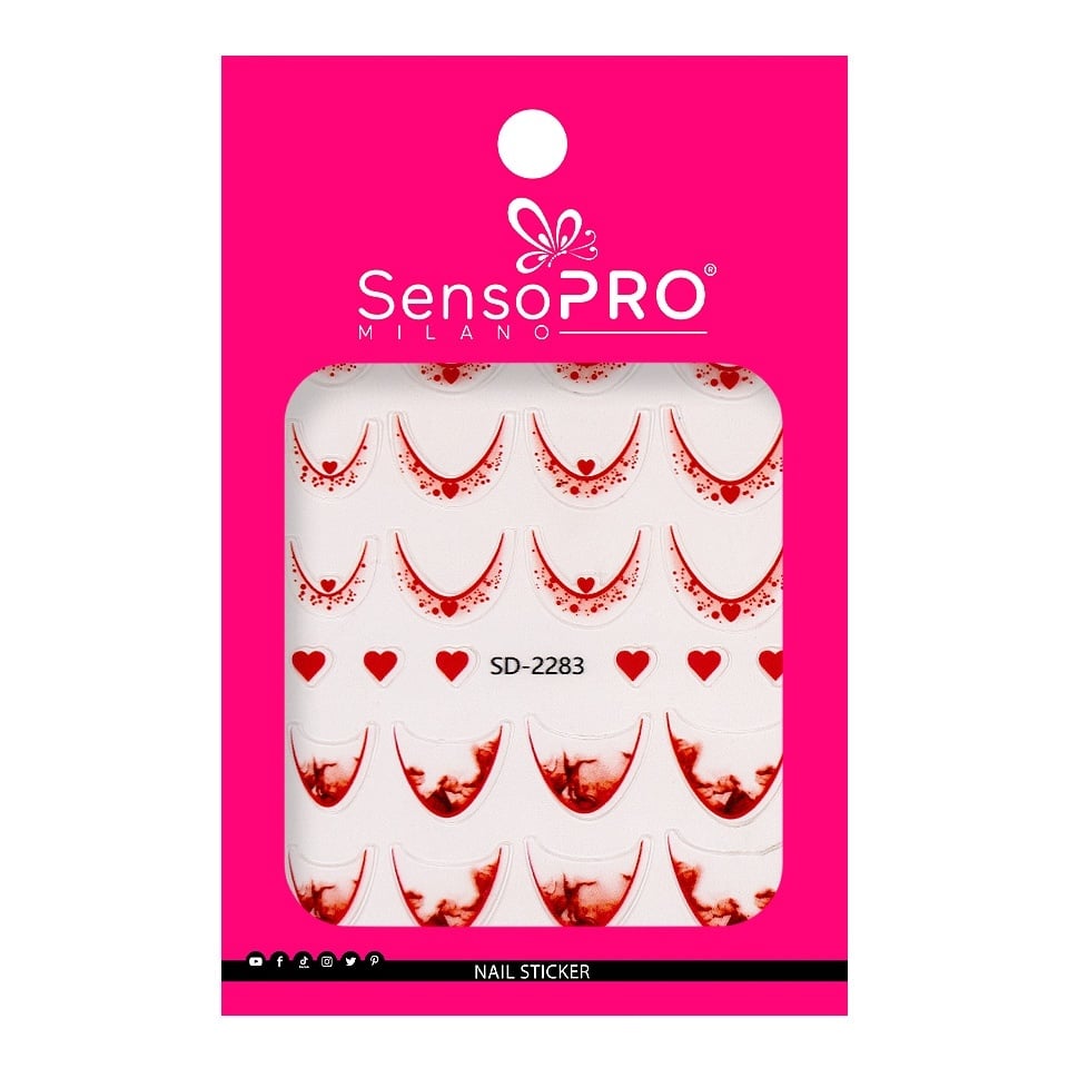 Abtibild Unghii SensoPRO Milano - Magma French-Nail Art > Abtibilduri Unghii/ Stickere