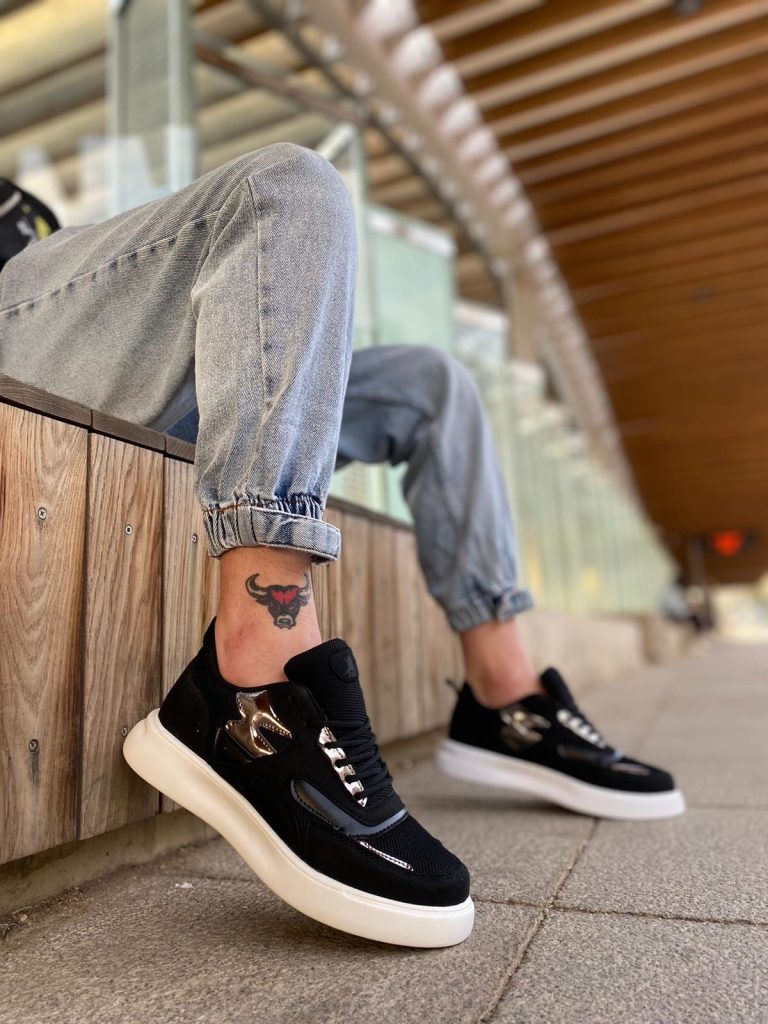 Adidasi barbati casual negri 2130 T52-3-Incaltaminte > Adidasi barbati