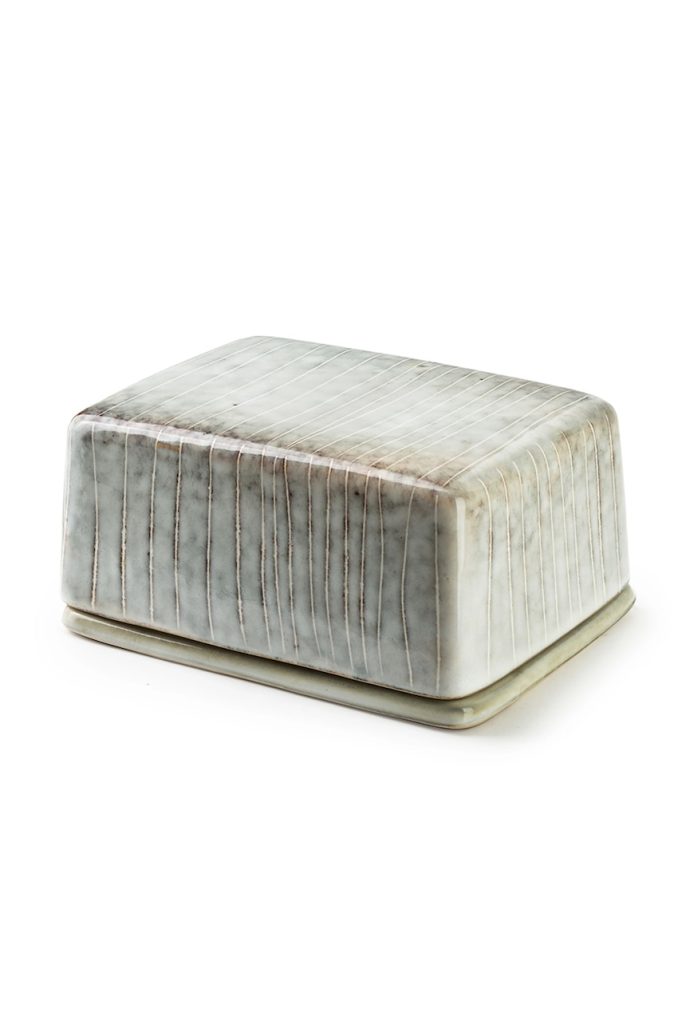 Affek Design vas pentru unt Basic Nature culoarea verde-Dinnerwear