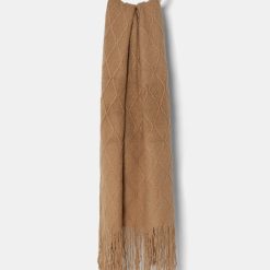 Answear Lab esarfa de lana culoarea maro