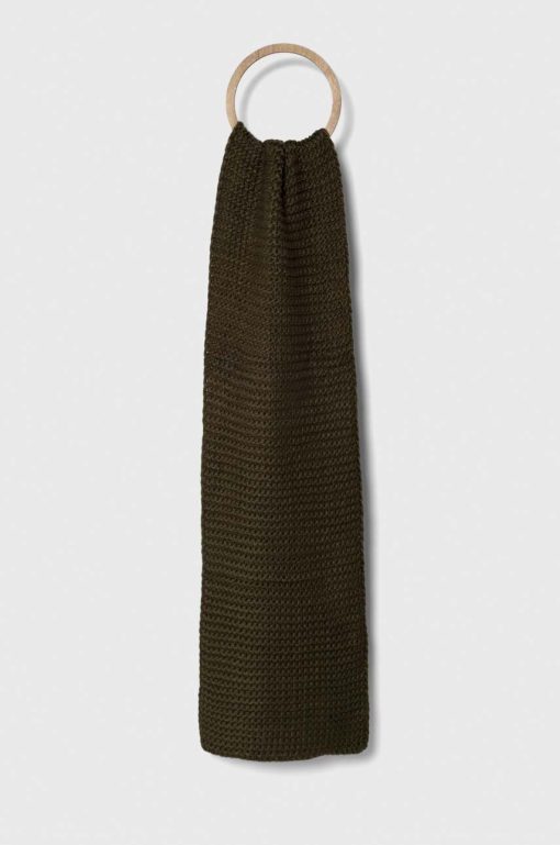 Answear Lab esarfa de lana culoarea verde
